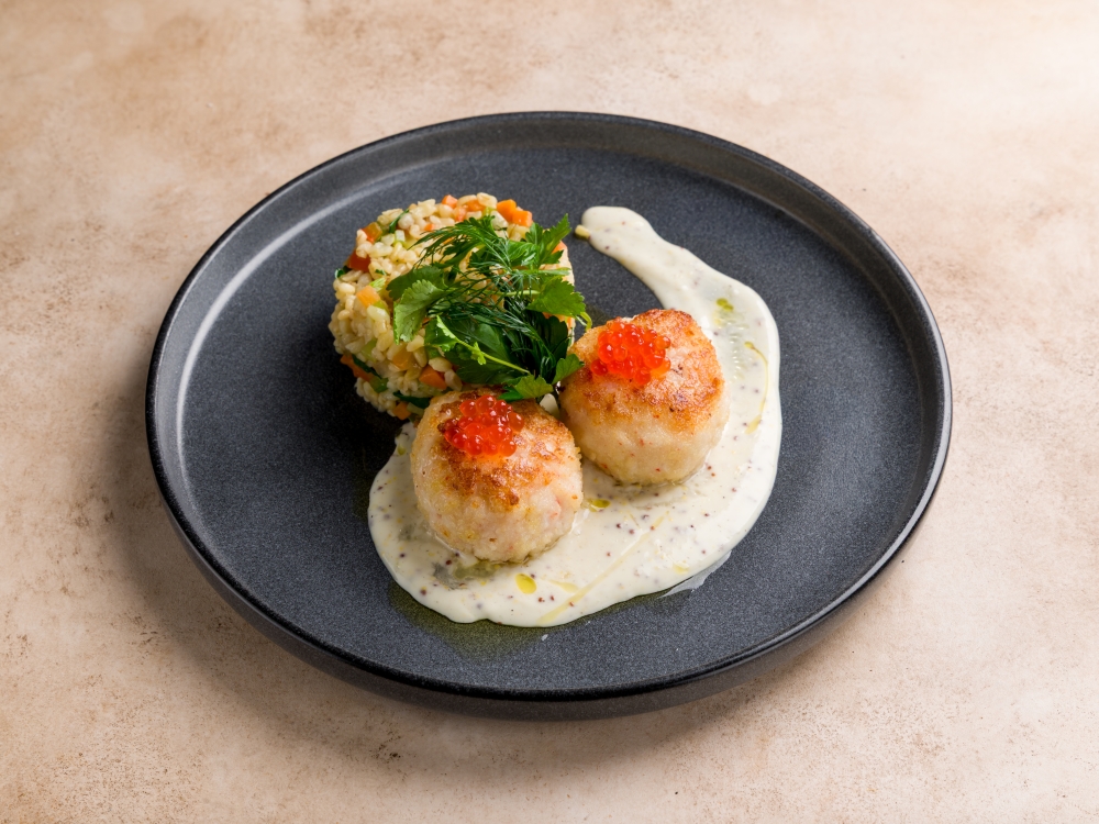 Котлеты из креветок с булгуром