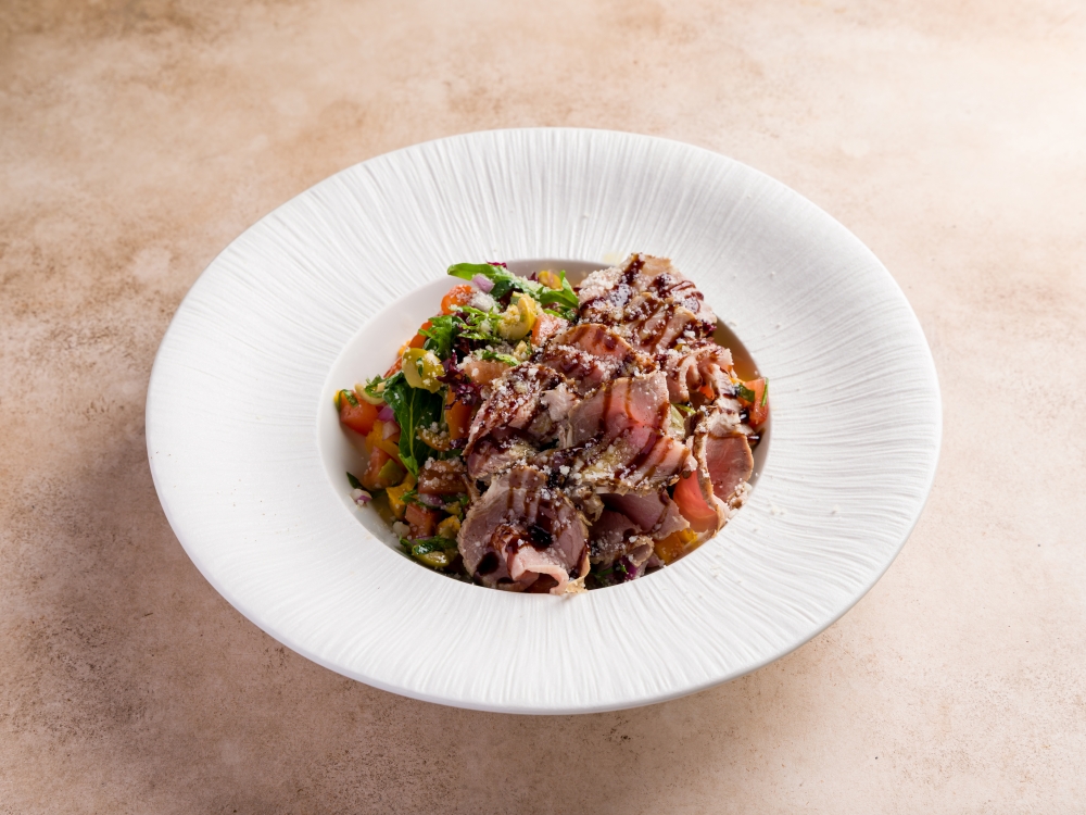 Салат с ростбифом и тыквой