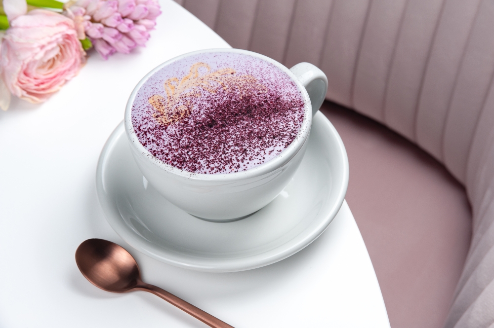 ЛАТТЕ ЧЕРНИКА-ЛАВАНДА