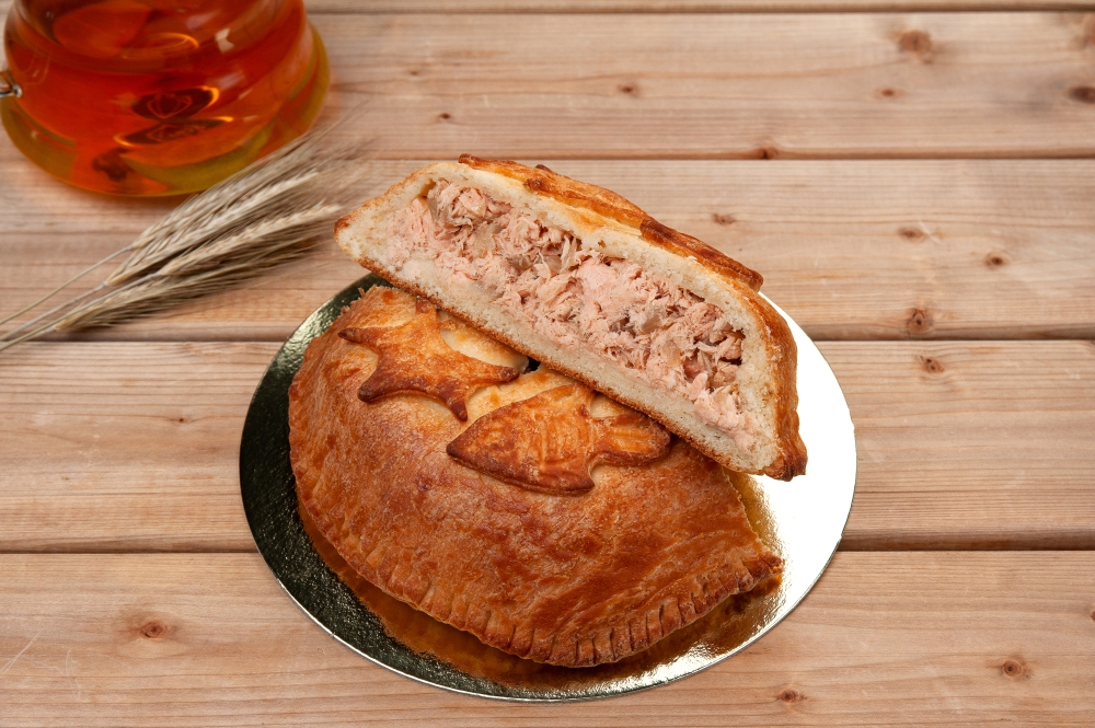 Пирог с лососем